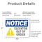 Signmission Elevator Out Of Order, 10 in W x Rectangle, Plastic OS-2PACK-NS-P-710-L-15578 - alternate 3